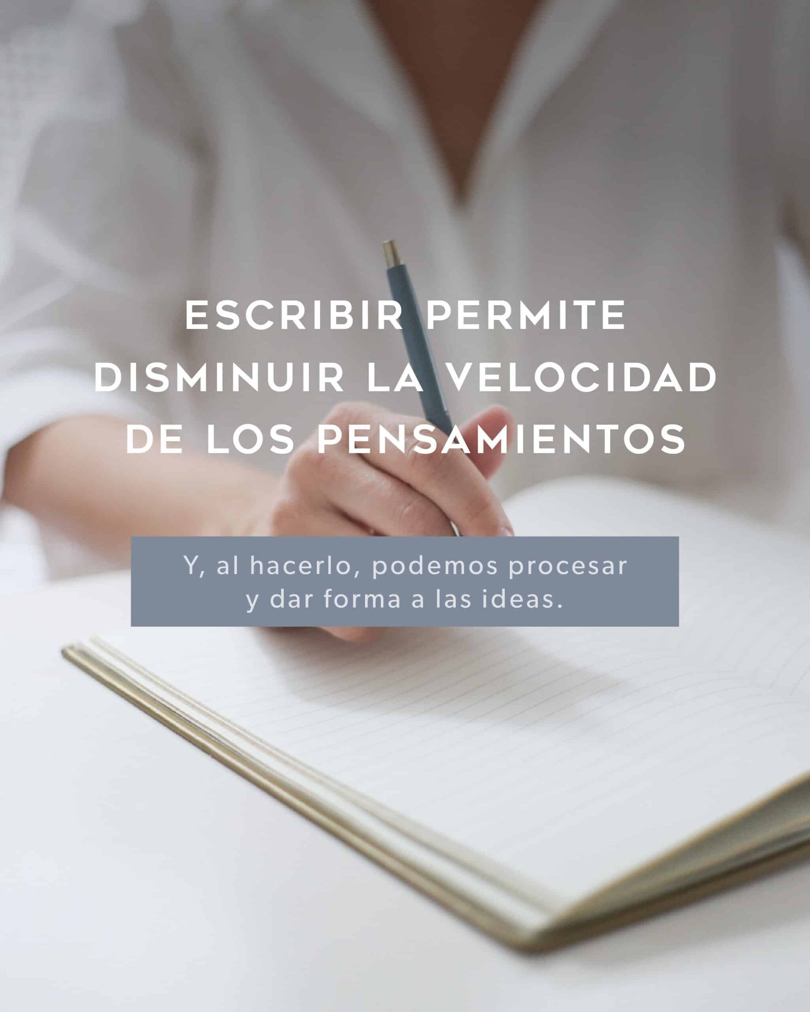 DEJÁ DE RUMIAR, EMPEZÁ A ESCRIBIR.